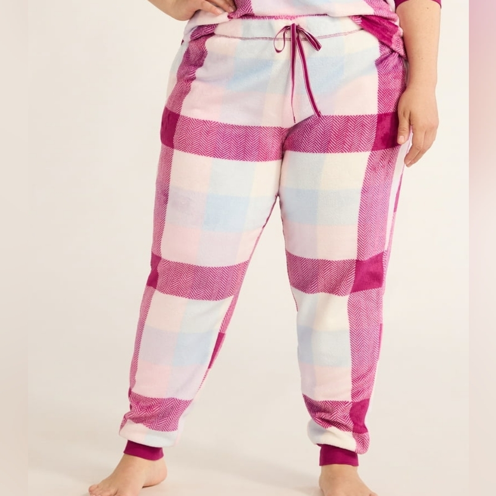 Nwt Joyspun Women's and Women's Plus Plush Sleep Jogger Pants